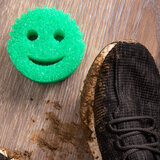 Scrub Daddy FlexTexture Scrubber cleaning dirty shoes