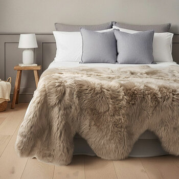 Bowron Longwool 100% Sheepskin Octo Rug in 5 Colours Bowron Longwool 100% Sheepskin Octo Rug in 5 Colours