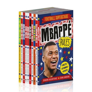 Football Superstars x10 Book Collection