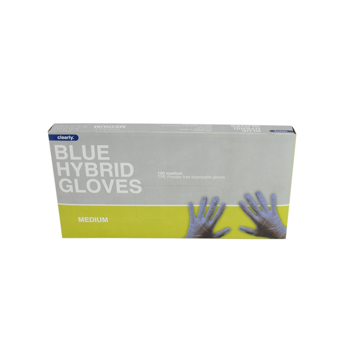 clearly professional blue hybris gloves medium