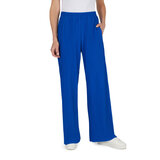 Teddi Rose Ladies Plisse Pull On Trousers in Blue