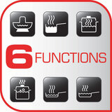 Image describing Tefal Induction hob's 6 functions