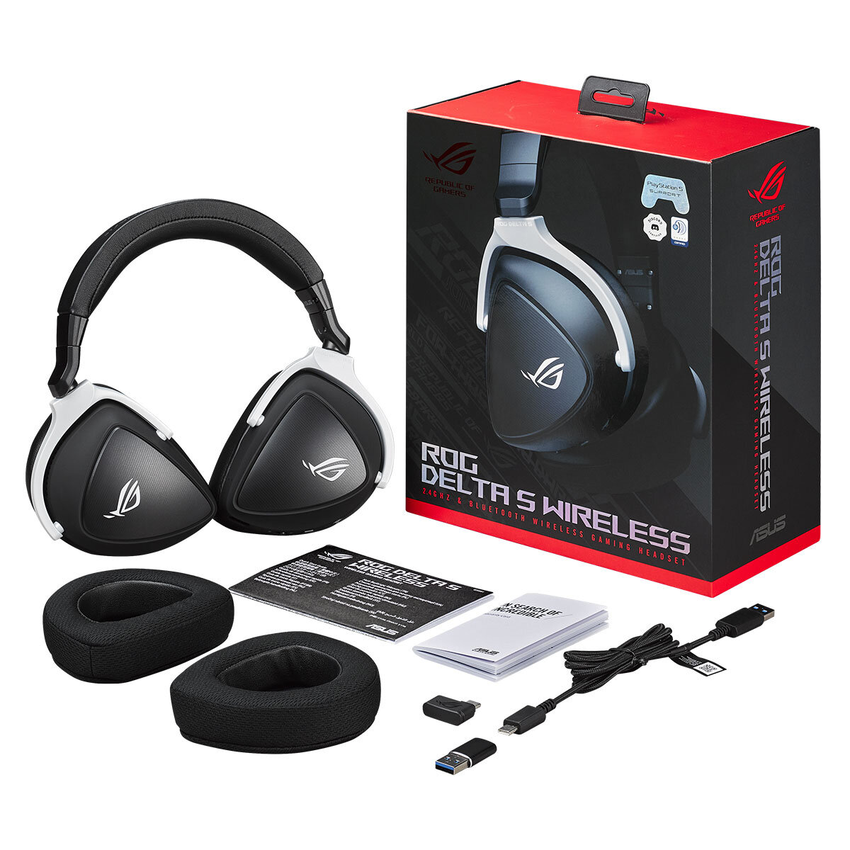 ASUS ROG Delta S Wireless Gaming Headset, 90YH03IW-B3UA00