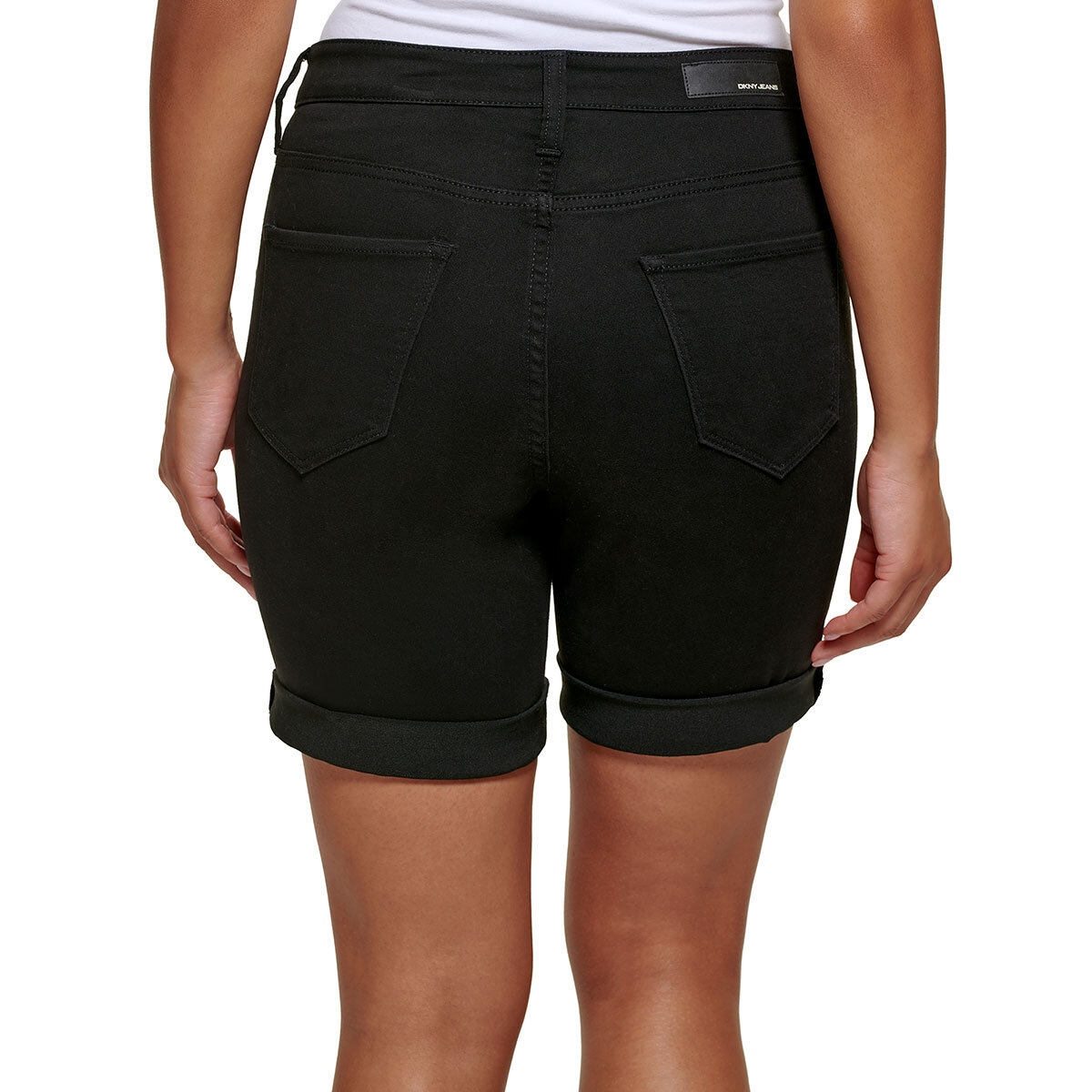 DKNY Ladies Bermuda Shorts in Black