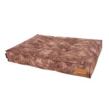 dog mattress in brown  on its own