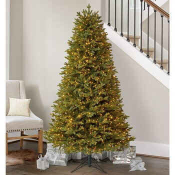 6ft 6 Inches (1.9m) Pre-Lit Aspen Artificial Christmas Tree with 1,500 Colour Changing Micro LED Lights