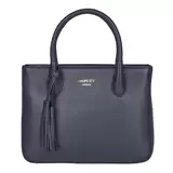 Osprey London Coast Leather Women's Grab Handbag, Navy