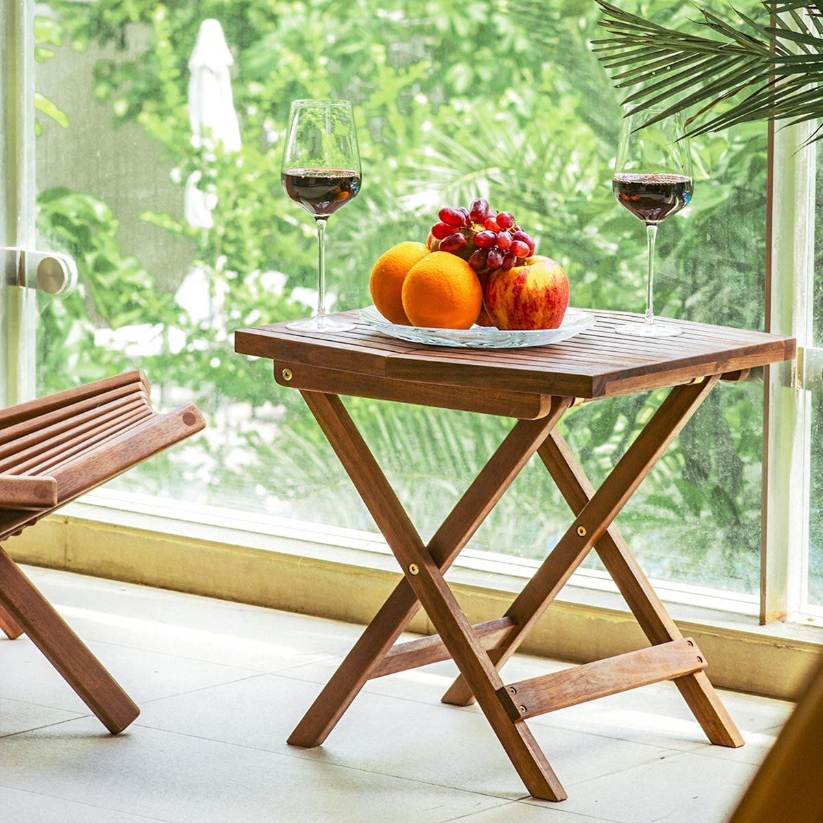 Melino Wooden Folding Table | Costco UK