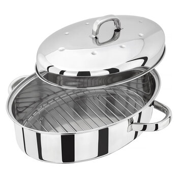 Judge Stainless Steel Oval Roaster & Rack