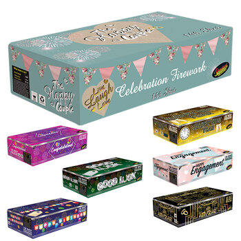 Standard Celebration Cake Single Ignition Firework in 7 Varieties