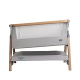 Tutti Bambini CoZee Air Rocking Bedside Crib, Oak & Silver