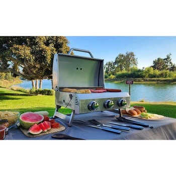 NXR 3 Burner Stainless Steel Table Top Gas Barbecue