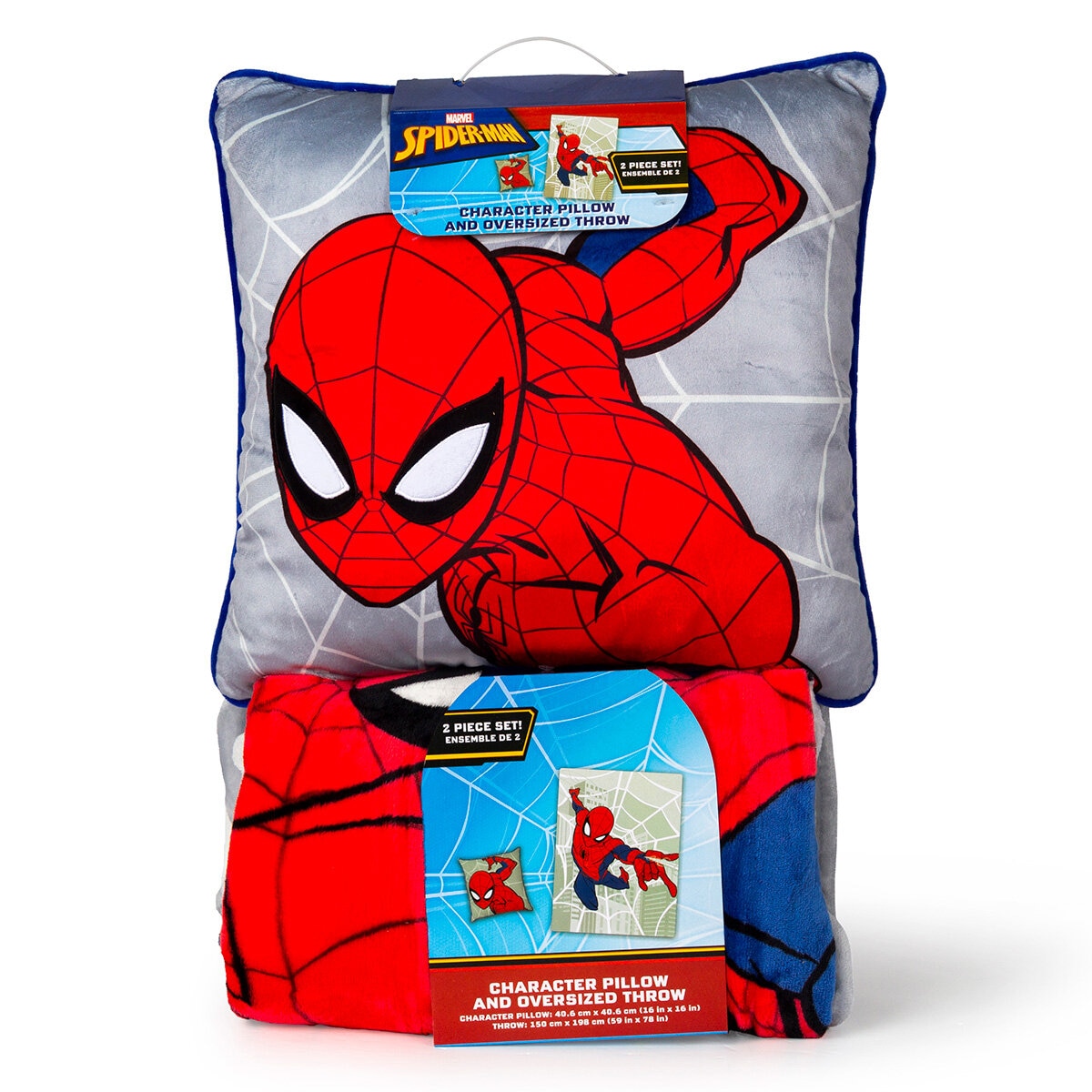 Disney Character Cushion & Throw Set, Spider-Man