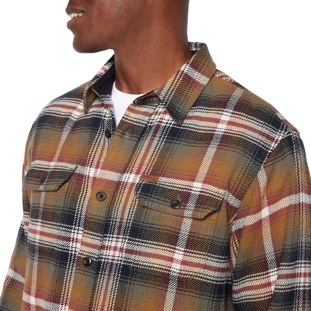 Orvis Men's Heavy Weight Shirt in Brown