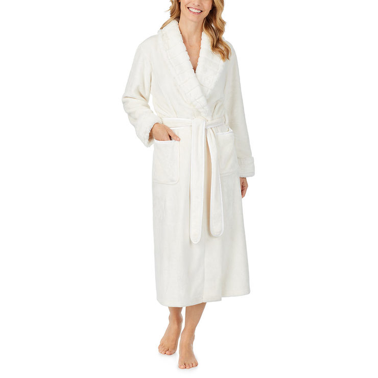 Carole Hochman Women's Plush Robe in Ivory, 3 Sizes | Costco UK