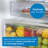 Bosch Series 4 KGN392WDFG, Fridge Freezer, D Rated in White