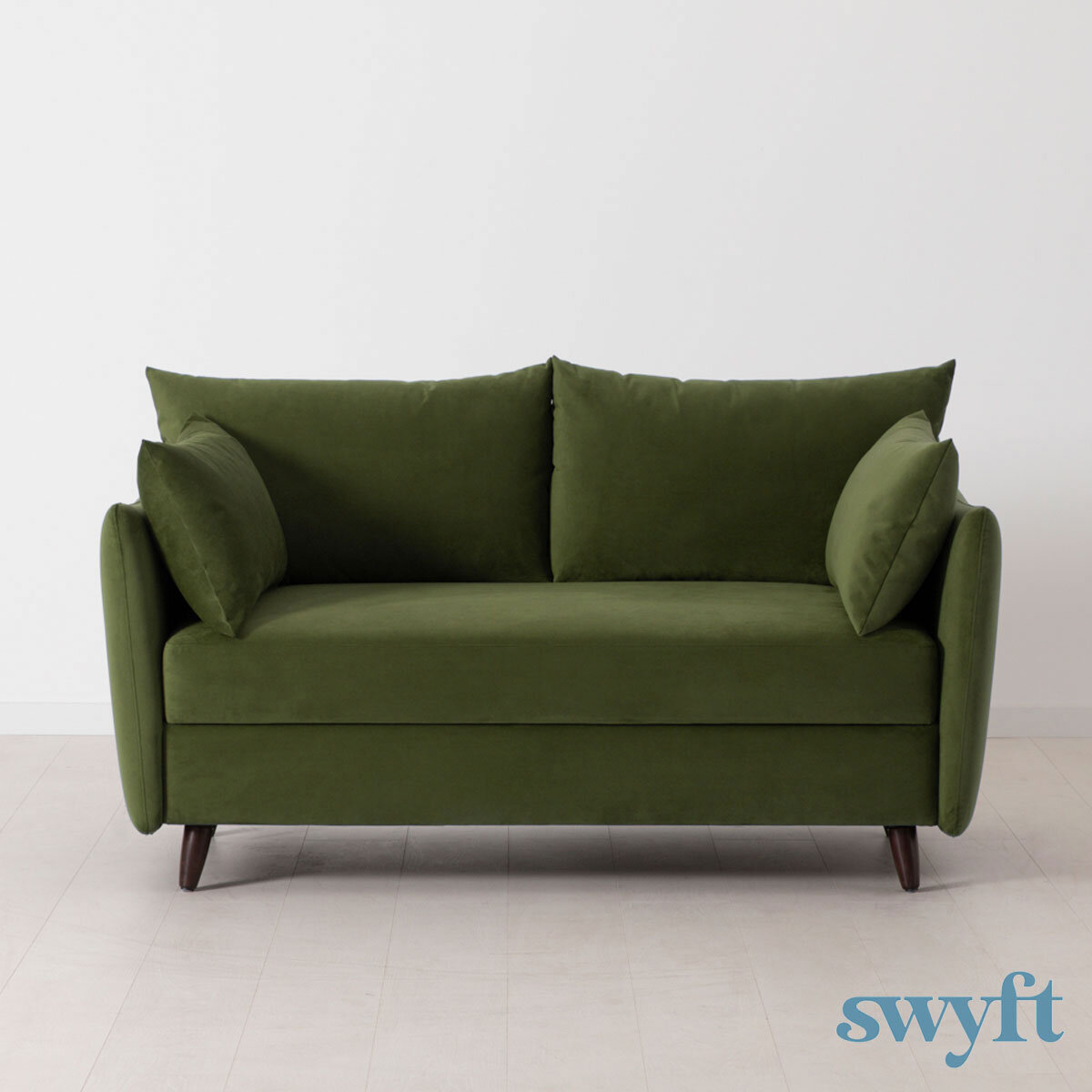 Swyft Model 08 Green Velvet Double Sofa Bed