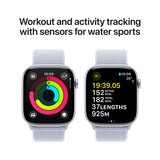 Buy Apple Watch Series 10 GPS, 46mm Silver Aluminium Case with Blue Cloud Sport Band, MWWN3QA/A at costco.co.uk