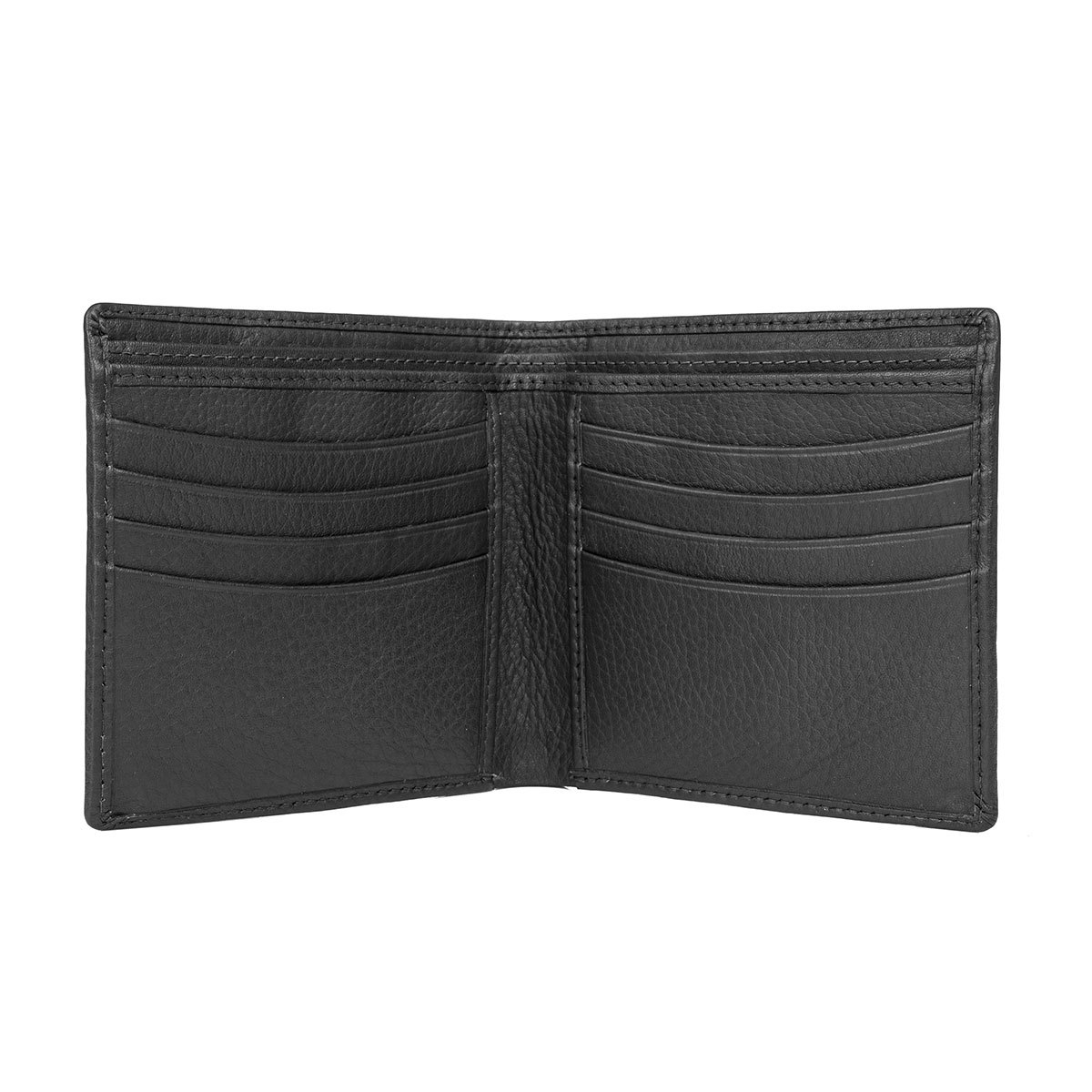 Dents Beauley Pebble Grain Leather Slim Billfold Wallet, Black | Costco UK
