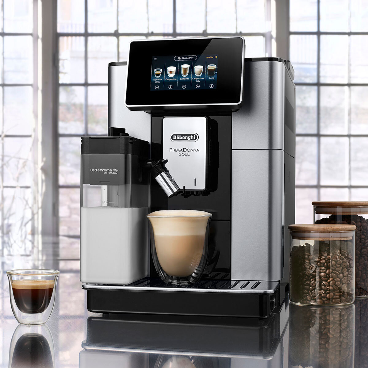 DeLonghi PrimaDonna Elite wifi operated bean-to-cup coffee machine