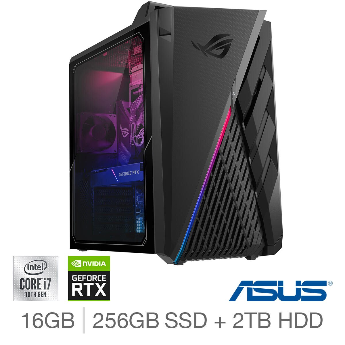 ASUS ROG Strix GT35, Intel Core i7, 16GB RAM, 256GB SSD + 2TB HDD ...