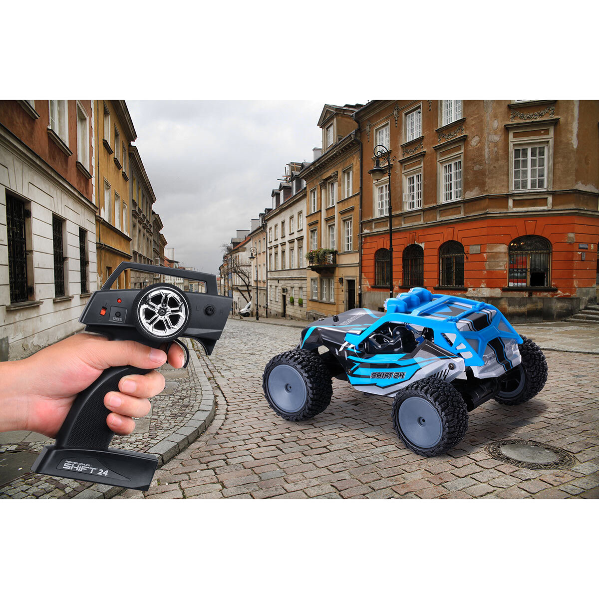 3 Inch (7.6 cm) Power Craze High Speed Remote Control Car in Blue (8+ Years)