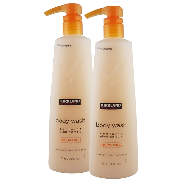 Kirkland Signature Naturally Moisturising Citrus Body Wash, 2 x 800ml