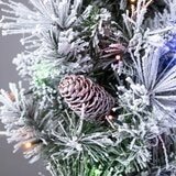 Buy 9ft Glitter Flocked Pre-lit Garland Close Up image at costco.co.uk