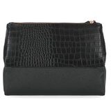 Tahari Toiletry Bag in Black Suede