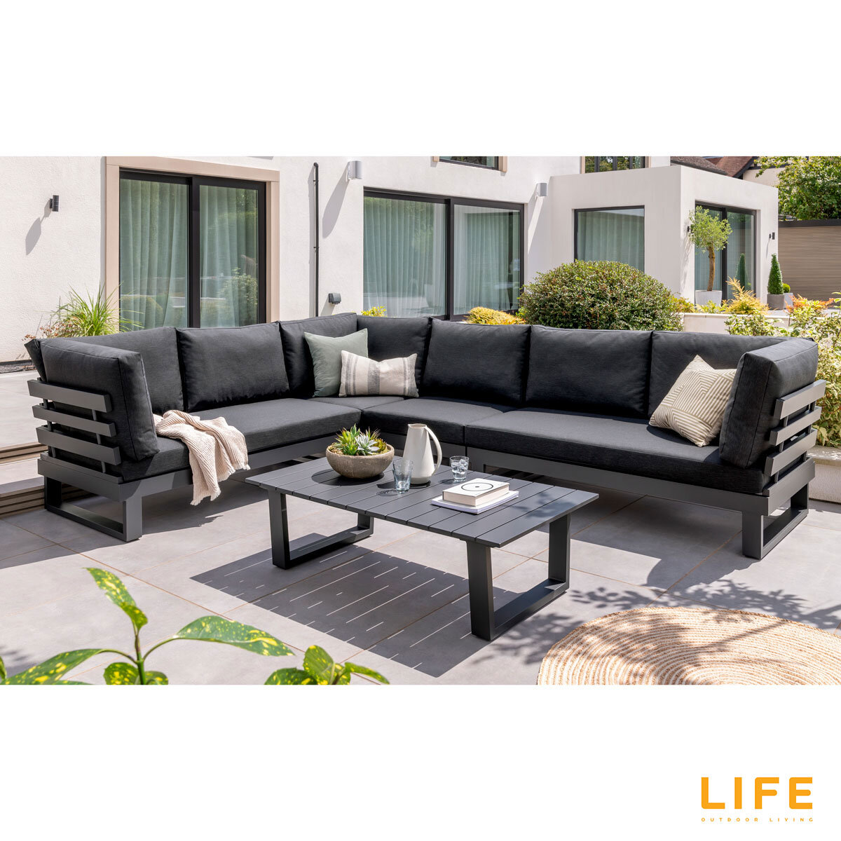 LIFE Outdoor Living Ibiza 5 Piece Deep Seating Corner Set