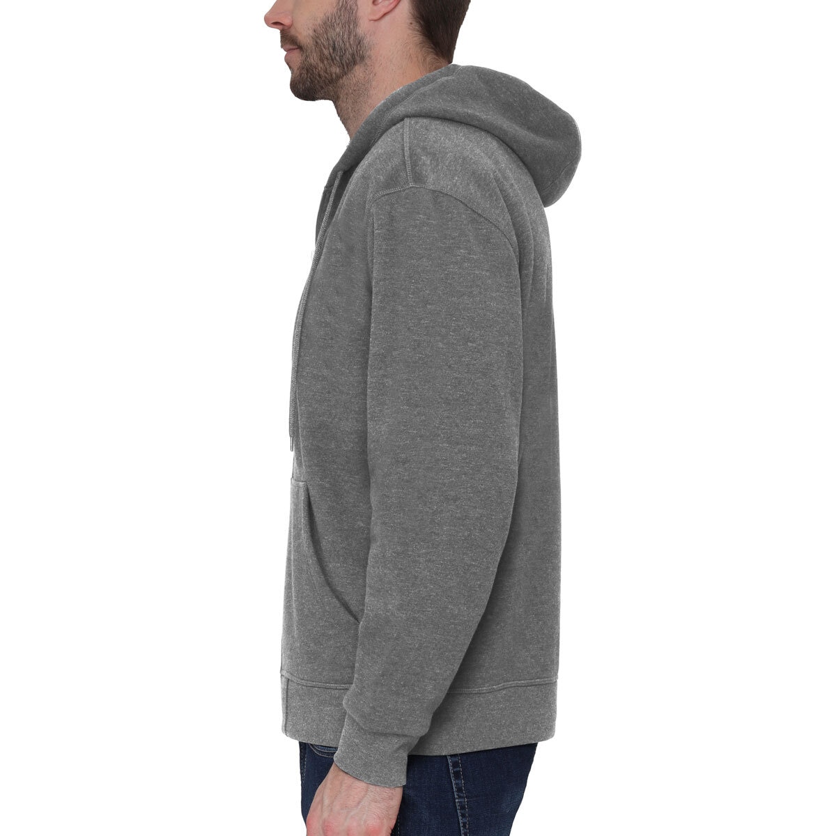 BC Clothing Fleece Lined Hoody in Grey