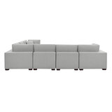 Thomasville Lowell Grey Fabric 8 Piece Modular Sofa
