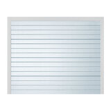 Cardale White Horizontal Rib Sectional ISO20 Door up to 2.286 metres width