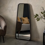 Gallery Kurva Black Leaner Mirror, 56.5 x 123cm