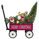 Buy Christmas Wagon with Floral Arrangement Side2 Image at Costco.co.uk