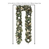 Buy 9ft Decorated Garland Gold Dimensions Image at costco.co.uk