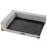 Kirkland Signature Medium Bolster Bed in Tweed, 28"x 36"x 9"