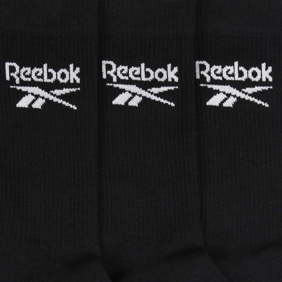 Reebok Unisex Core Crew Socks 6 Pack in Black