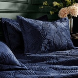 Kensington Navy Velvet 3 Piece Bed Set, Double