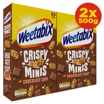 Weetabix Mini Chocolate Chip, 2 x 500g