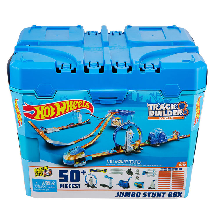 costco hot wheels track builder jumbo stunt box