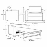 Lucas Brown Fabric Snuggler Sofa Bed Lucas Brown Fabric Snuggler Sofa Bed