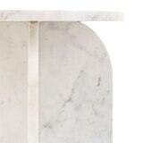 Gallery Amalfi White Marble Side Table Gallery Amalfi White Marble Side Table