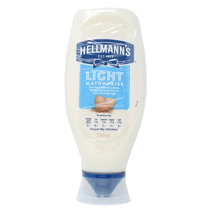 Hellmann's Light Squeezy Mayonnaise, 2 x 750ml Hellmann's Light Squeezy Mayonnaise, 2 x 750ml