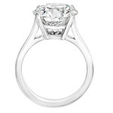 6.55ct Round Brilliant Cut Diamond Solitaire Ring, Platinum