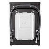 Back of LG F4Y913BCTA1 WiFi-enabled 13 kg 1400 Spin Washing Machine, A Rated in Black