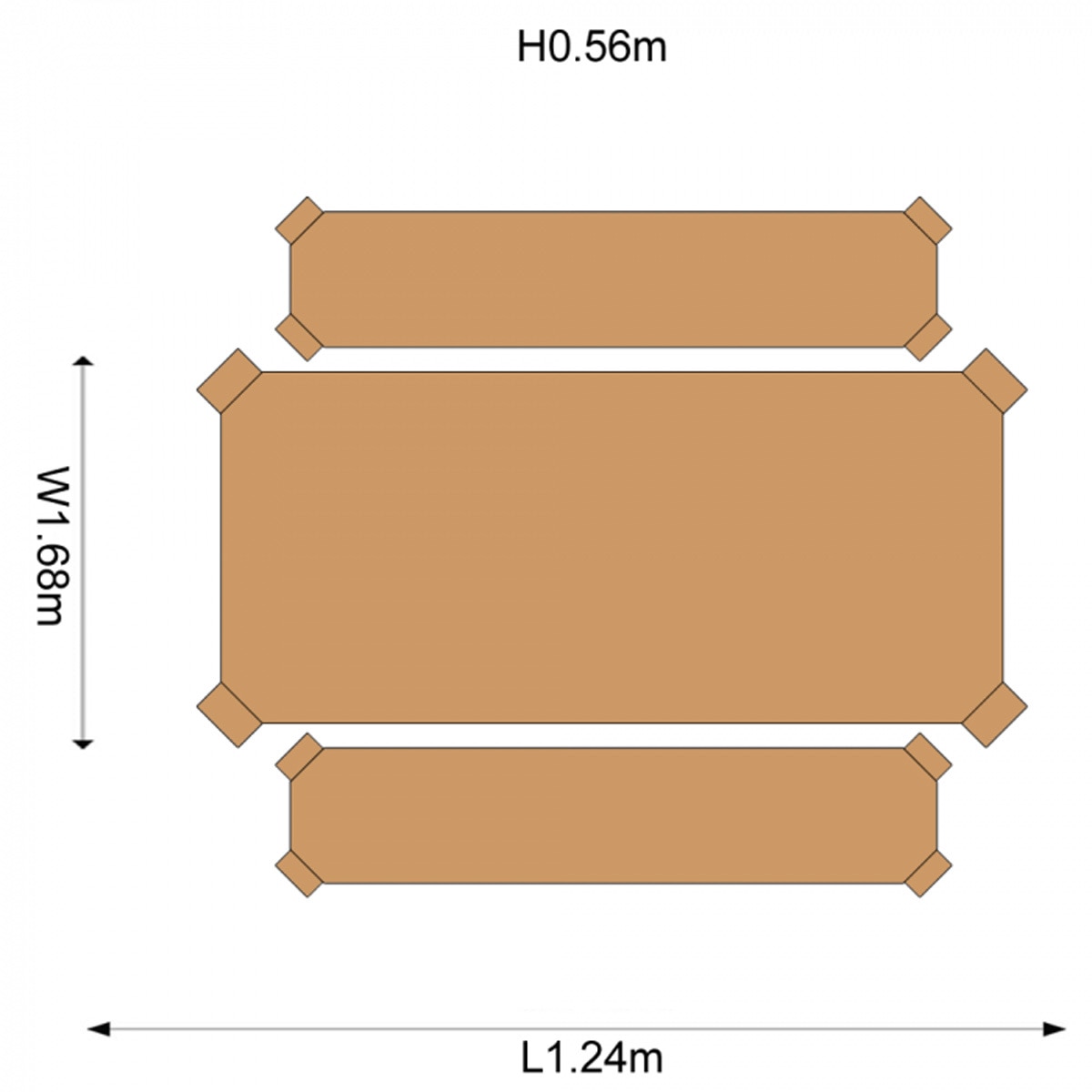 Plum Wooden Activity Table and Benches (3+ Years)