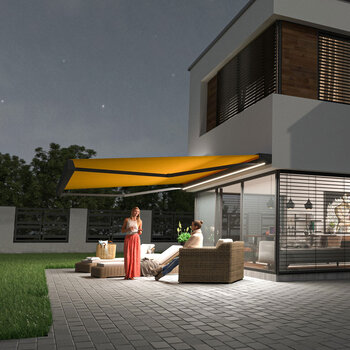 Olympus LED Awnings Athena Outdoor Patio Awning up to 2.5m Projection, Delivery Only Olympus LED Awnings Athena Outdoor Patio Awning up to 2.5m Projection, Delivery Only