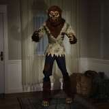 Halloween 6ft 2 Inches (1.9m) Animated Werewolf with LCD Eyes & Moving Mouth