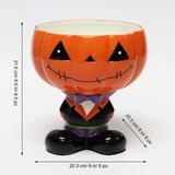 Halloween Candy Bowl in Orange dimensions image